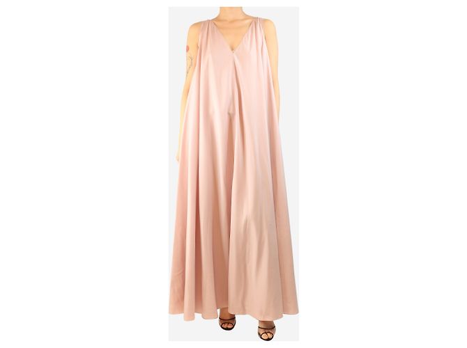 The row Abito maxi in seta senza maniche rosa - taglia S - vista 3