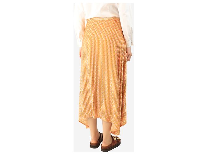 Rachel Comey Midi-Rock mit goldenen Lurex-Streifen - Größe UK 10 - Ansicht 3