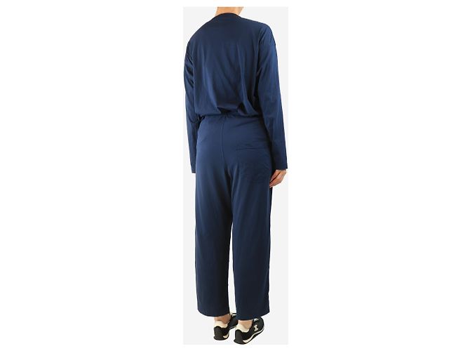 Sofie d'Hoore Conjunto de top y pantalón de algodón azul marino - talla UK 10 - vista 2