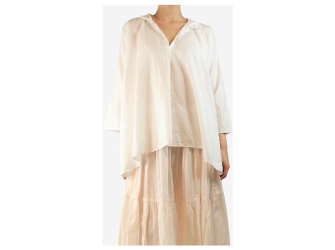 Autre Marque White cotton blouse - One size - view 3
