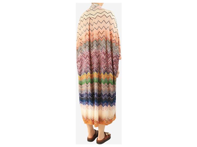 Missoni Multicolor Lurex-Strickjacke - Größe M Mehrfarben - Ansicht 2