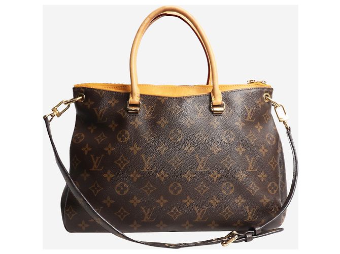 Louis Vuitton Borsa Pallas MM Monogramma Marrone - vista 3