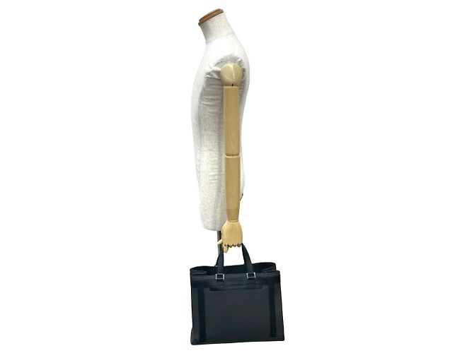 Borsa a mano Louis Vuitton Kasbek PM in pelle Taiga Nero - vista 2