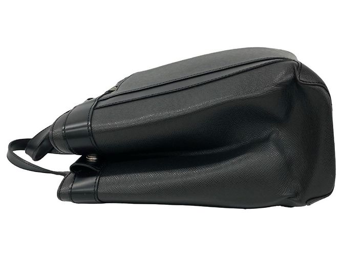 Borsa a mano Louis Vuitton Kasbek PM in pelle Taiga Nero - vista 5