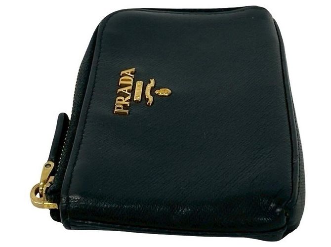 Monedero de cuero negro Prada - Ansicht 4