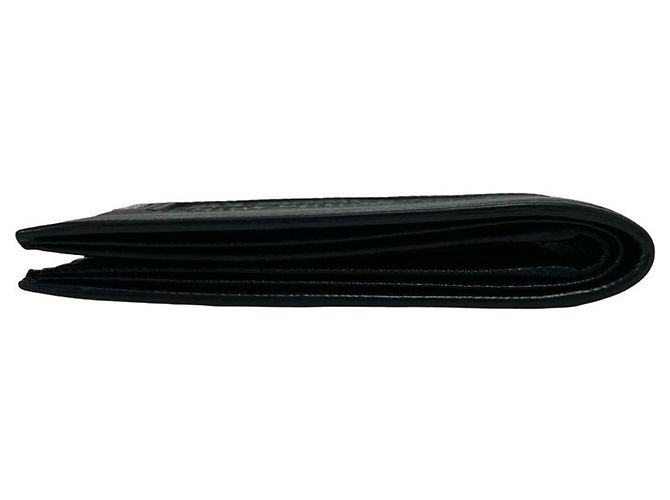 Billetera bi-fold de cocodrilo Saffiano de Prada Negro - vista 4
