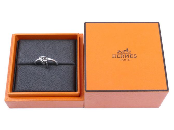 Hermès Anello Clochette PM Hermes Kelly in oro bianco 18K - vista 8