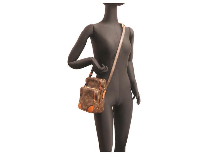Borsa a Spalla Donna Louis Vuitton Amazon Marrone - vista 9