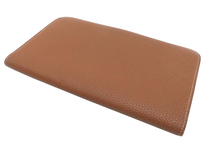 Cartera Larga Dogon GM de Hermès en Cuero Togo Dorado - vista 4