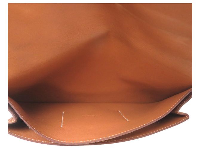 Cartera Larga Dogon GM de Hermès en Cuero Togo Dorado - vista 6