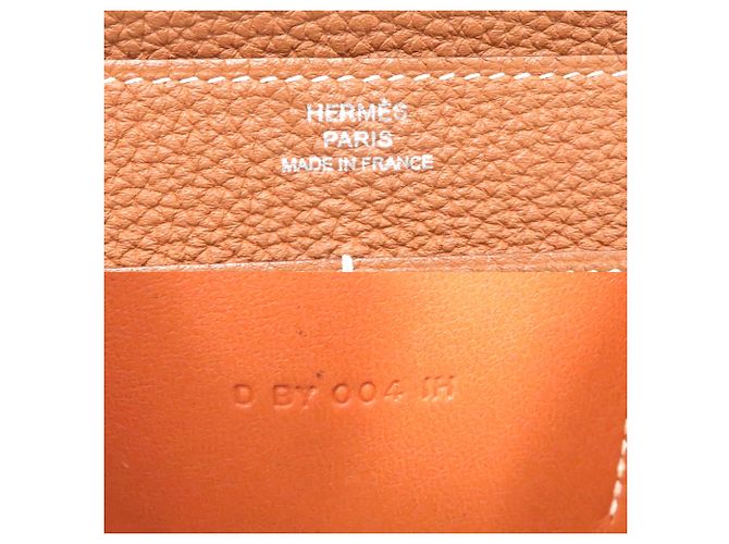 Cartera Larga Dogon GM de Hermès en Cuero Togo Dorado - vista 8