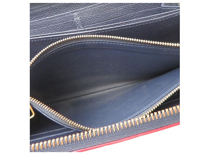 Zippy Cartera Larga Louis Vuitton en Marine Rouge Roja - vista 6