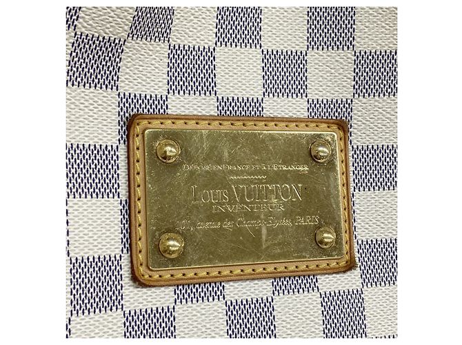 Borsa a Spalla Galliera GM Damier Azur di Louis Vuitton Bianco - vista 10