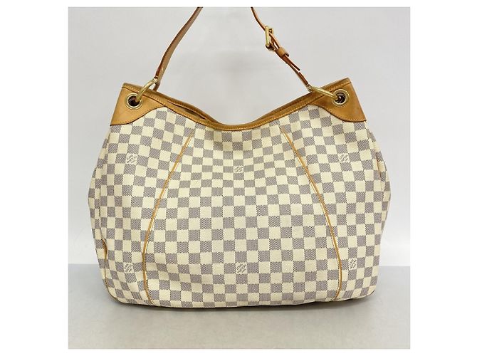 Borsa a Spalla Galliera GM Damier Azur di Louis Vuitton Bianco - vista 11