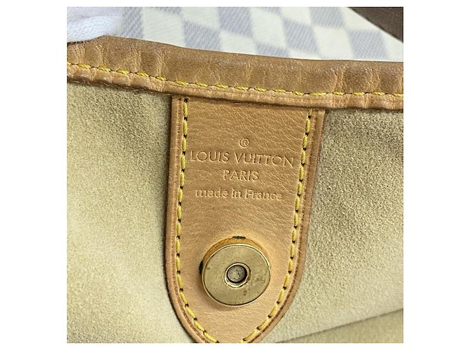Borsa a Spalla Galliera GM Damier Azur di Louis Vuitton Bianco - vista 5