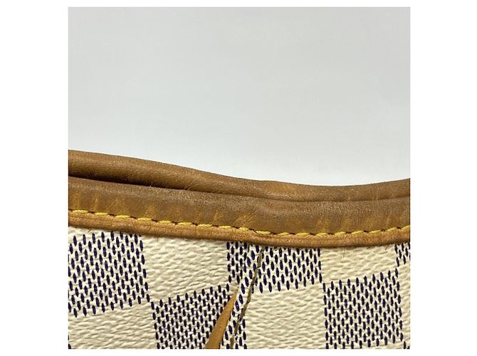 Borsa a Spalla Galliera GM Damier Azur di Louis Vuitton Bianco - vista 7