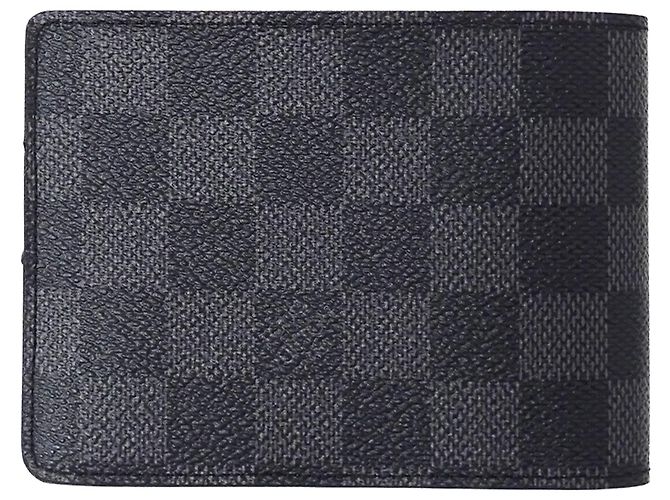 Portafoglio bifold da uomo Damier Graphite Louis Vuitton Nero - vista 2