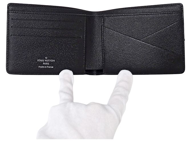 Portafoglio bifold da uomo Damier Graphite Louis Vuitton Nero - vista 4