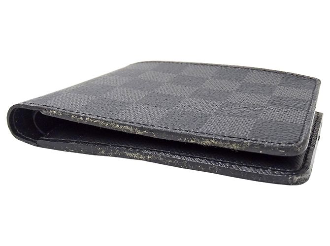 Portafoglio bifold da uomo Damier Graphite Louis Vuitton Nero - vista 9