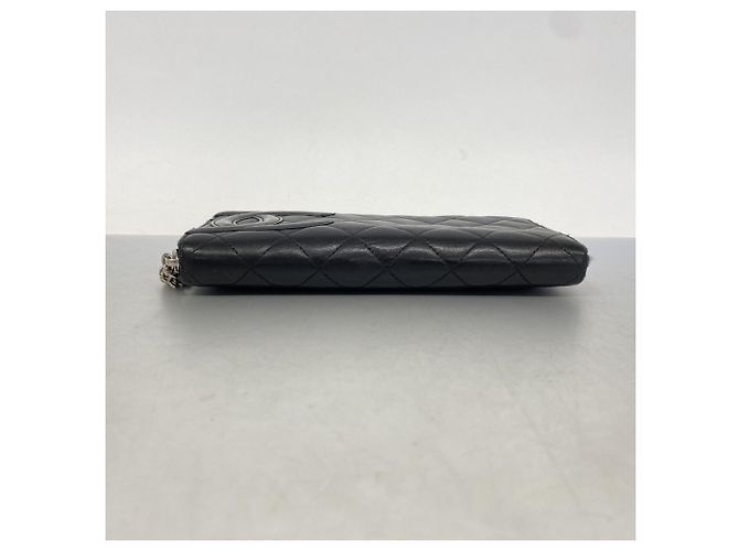 Chanel Cambon Langbörse aus Lammleder Schwarz - Ansicht 2