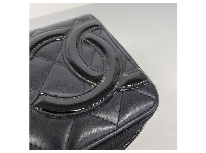 Chanel Cambon Langbörse aus Lammleder Schwarz - Ansicht 7