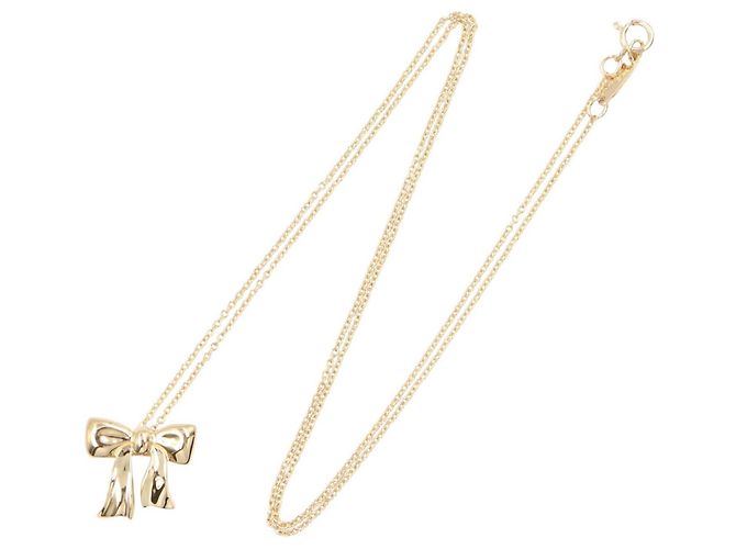 Collana con fiocco in scatola blu Tiffany & Co. D'oro - vista 2