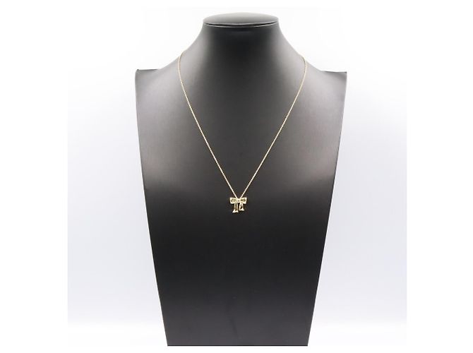 Collana con fiocco in scatola blu Tiffany & Co. D'oro - vista 7