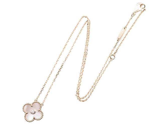 Collana Vintage Alhambra 1PD di Van Cleef & Arpels Rosa D'oro - vista 2