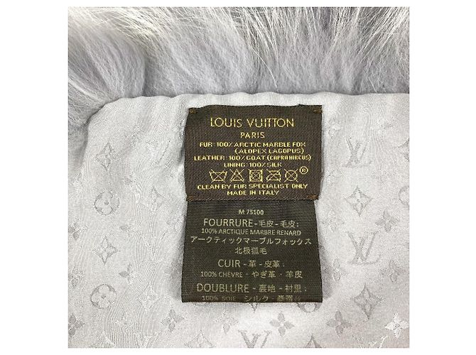 Accesorio Tippet M75100 de Louis Vuitton Castaño Azul claro - vista 7