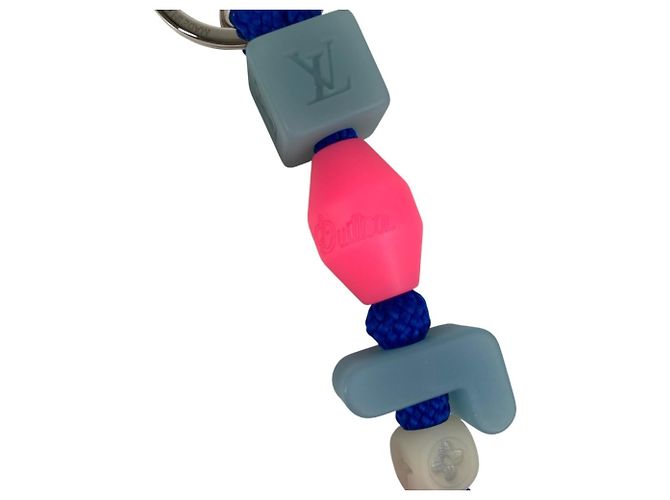 Accessorio portachiavi Louis Vuitton Dice LV Play Rosa Blu - vista 3