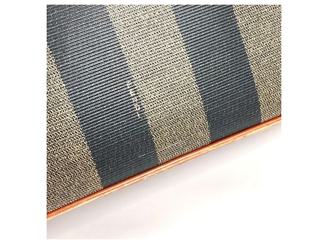 Pequin Fendi Vintage Pecan Logo Handtasche Braun Khaki - Ansicht 10