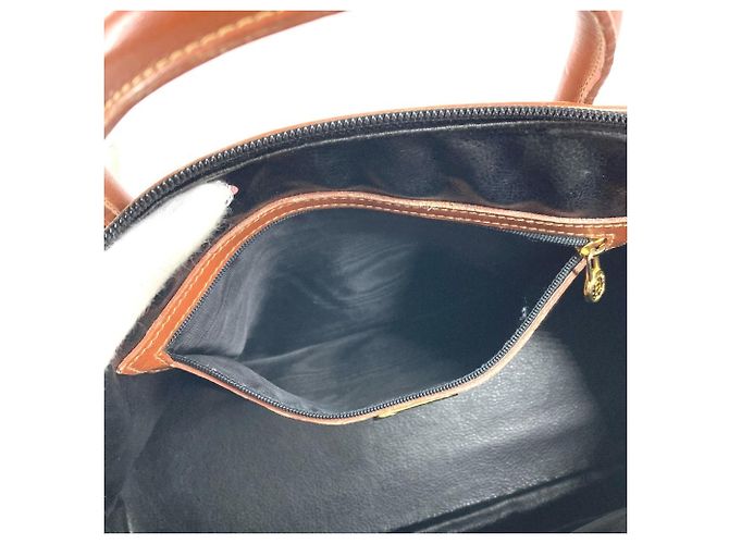 Pequin Fendi Vintage Pecan Logo Handtasche Braun Khaki - Ansicht 15