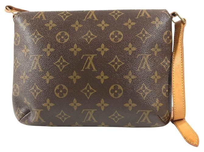 Borsa a Spalla Musette Tango Monogramma Louis Vuitton Marrone - vista 2