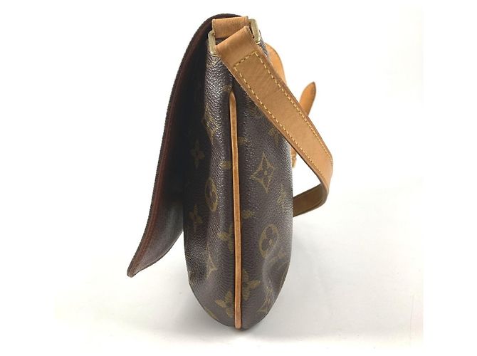 Borsa a Spalla Musette Tango Monogramma Louis Vuitton Marrone - vista 4