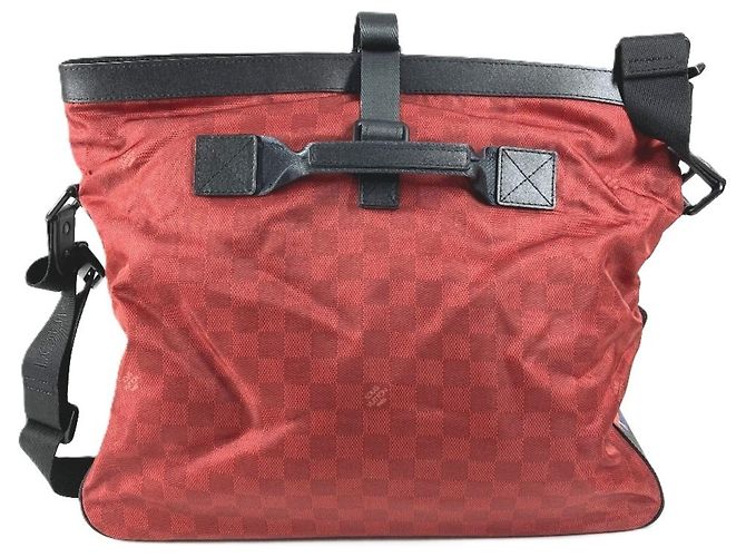Borsa Solano Challenge Damier Louis Vuitton Cup Nero Rosso - vista 2