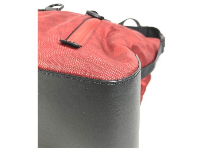 Borsa Solano Challenge Damier Louis Vuitton Cup Nero Rosso - vista 6