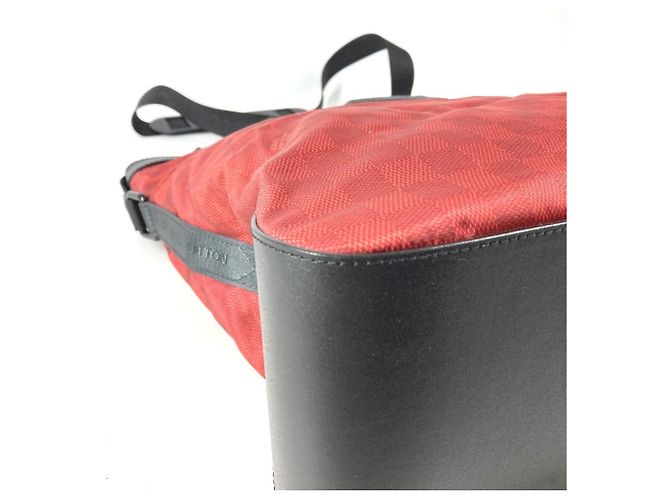 Borsa Solano Challenge Damier Louis Vuitton Cup Nero Rosso - vista 8
