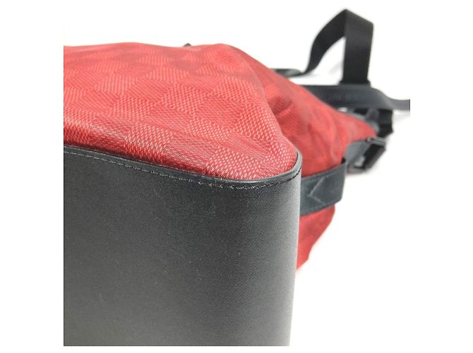 Borsa Solano Challenge Damier Louis Vuitton Cup Nero Rosso - vista 9