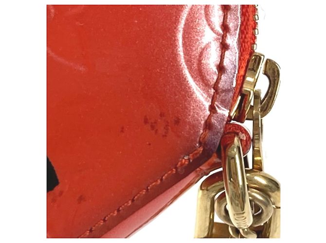 Monedero Monogram Vernis Louis Vuitton en Naranja Atardecer - vista 7