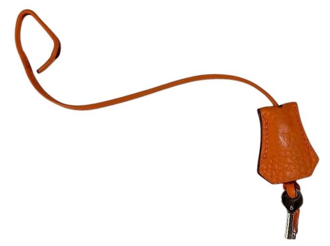 Sac à dépêches Pasta de couro Taurillon Clemence da Hermès Laranja - vista 14