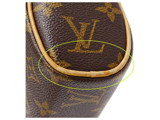 Borsa a mano in tela Monogram per donna Louis Vuitton Marrone Monogramma - vista 7