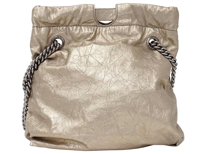 Borsa a Spalla in Pelle Metallica Balenciaga Metallico - vista 2