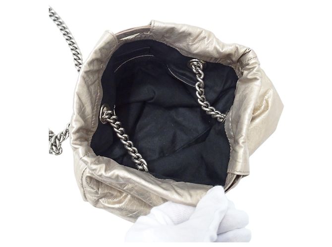 Borsa a Spalla in Pelle Metallica Balenciaga Metallico - vista 5