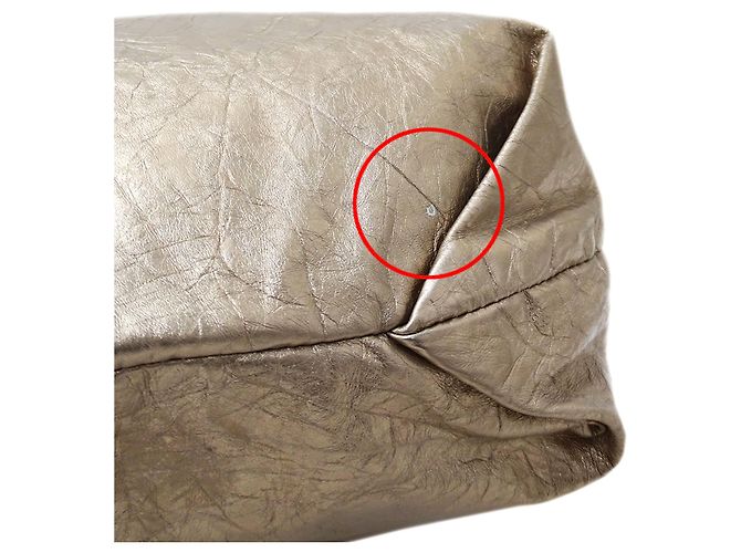 Borsa a Spalla in Pelle Metallica Balenciaga Metallico - vista 8
