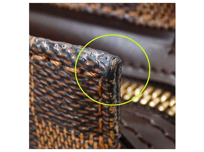 Chelsea Borsa a mano in tela Damier marrone per donna Louis Vuitton - vista 10