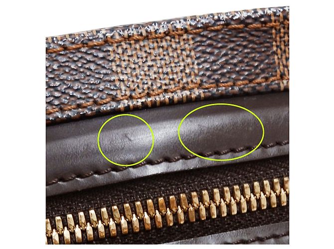 Chelsea Borsa a mano in tela Damier marrone per donna Louis Vuitton - vista 11