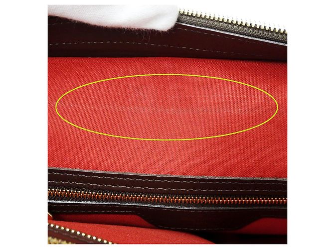 Chelsea Borsa a mano in tela Damier marrone per donna Louis Vuitton - vista 15