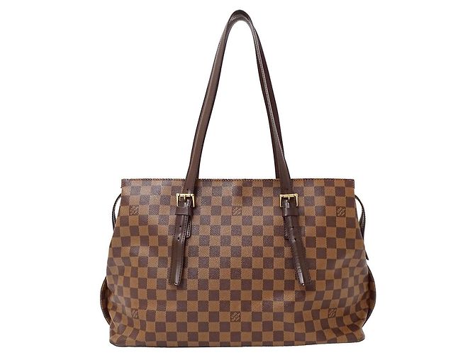 Chelsea Borsa a mano in tela Damier marrone per donna Louis Vuitton - vista 2