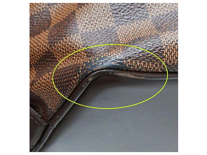 Chelsea Borsa a mano in tela Damier marrone per donna Louis Vuitton - vista 7