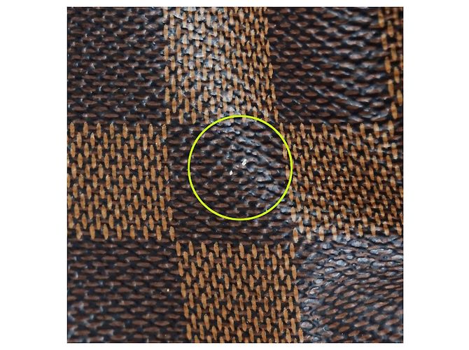 Chelsea Borsa a mano in tela Damier marrone per donna Louis Vuitton - vista 9